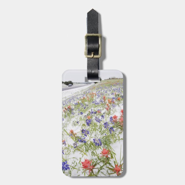 Frozen Flowers Luggage Tag (Front Vertical)