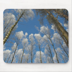 Frozen forest mouse pad