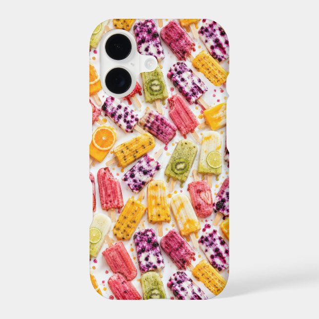 Frozen Fruit Popsicles Abstract (Back)