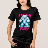 Frozen Fury Polar Bear Graphic Women's T-Shirt