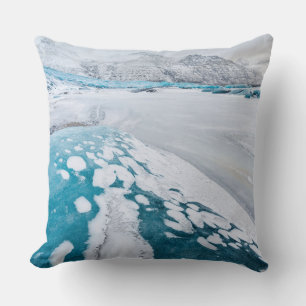 Frozen glacier ice, Iceland Cushion