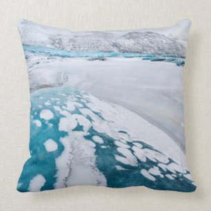 Frozen glacier ice, Iceland Cushion