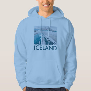 Frozen glacier ice, Iceland Hoodie
