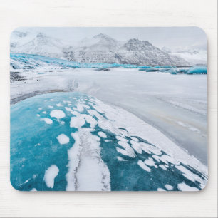Frozen glacier ice, Iceland Mouse Pad