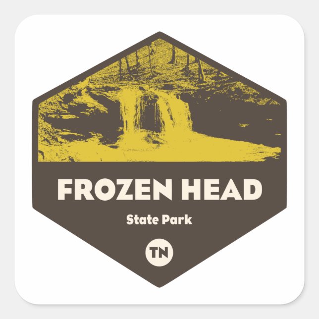Frozen Head State Park Tennessee Square Sticker (Front)