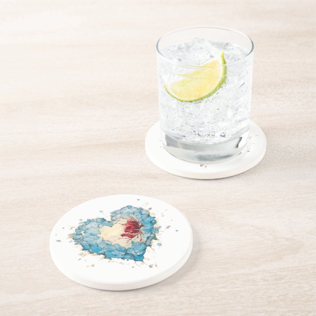 Frozen heart coaster (Side)