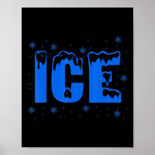 Frozen Ice Bag Fun Halloween Costume Poster