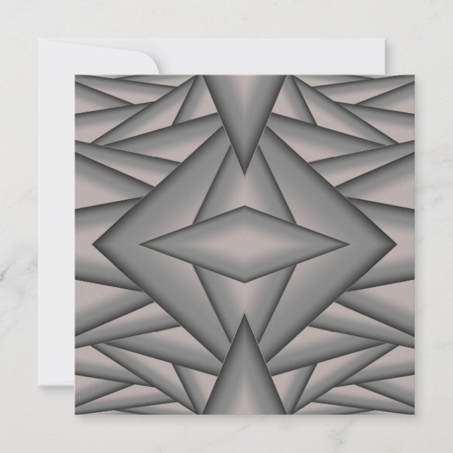 Frozen In Time Abstract Art Card (Front)