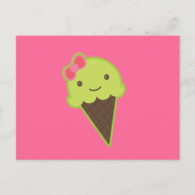 Frozen Kawaii in a Cone Postcard (Front)