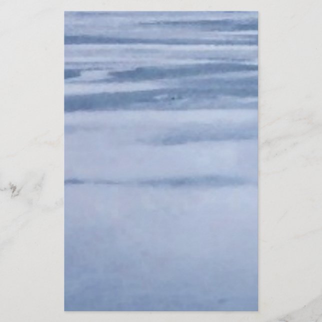 Frozen Lake Abstract Stationery (Front)