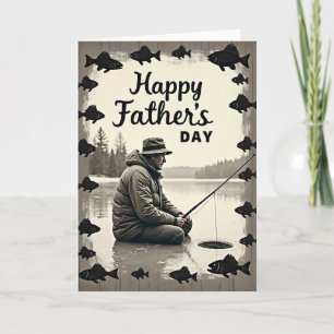 Frozen Lake Fathers Day Card