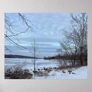 Frozen Lake Galena Poster