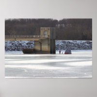 Frozen Lake Galena Poster