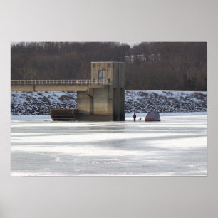 Frozen Lake Galena Poster