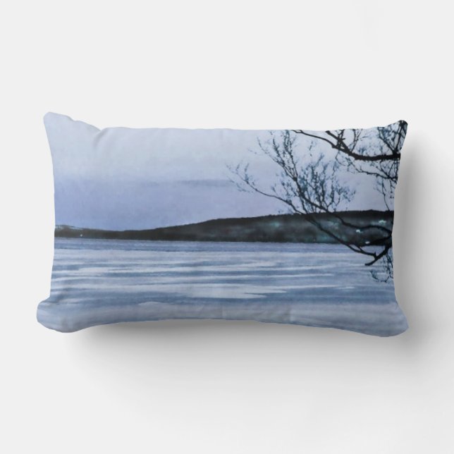 Frozen Lake Lumbar Cushion (Front)