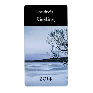 Frozen Lake Wine Label