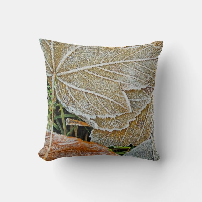Frozen Maple Throw PIllow (Front)