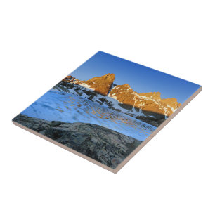 Frozen Minaret Lake Sunrise - Sierra Nevada Tile