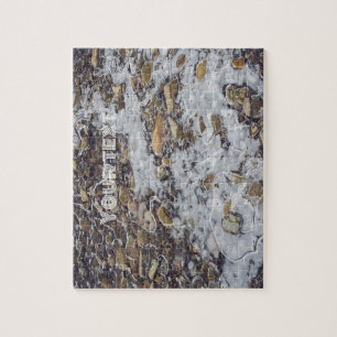 Frozen mountain stream  jigsaw puzzle