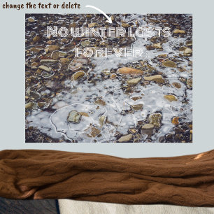 Frozen mountain stream  poster