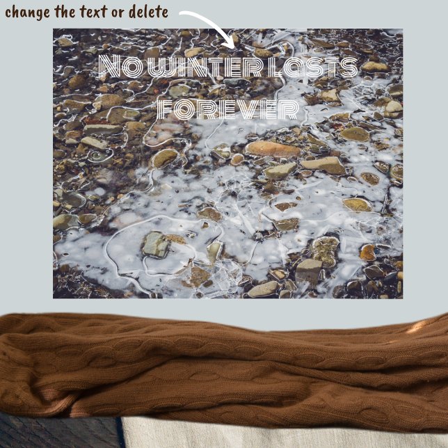 Frozen mountain stream  poster (Creator Uploaded)