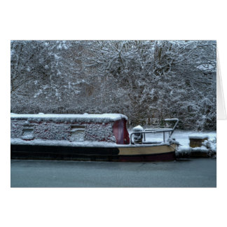 Frozen Narrowboat