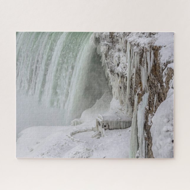 Frozen Niagara Falls in Winter Photo Jigsaw Puzzle (Horizontal)