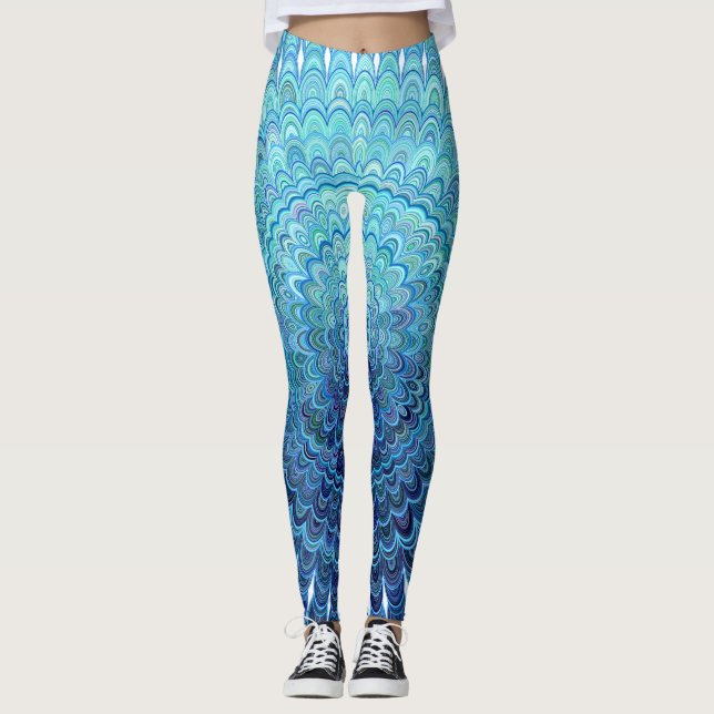 Frozen Oval Mandala Leggings (Front)