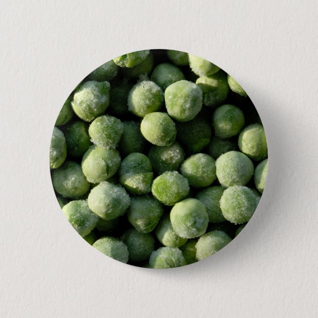 Frozen peas 6 cm round badge (Front)
