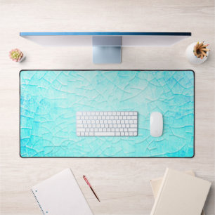 Frozen Pond Turquoise Desk Mat