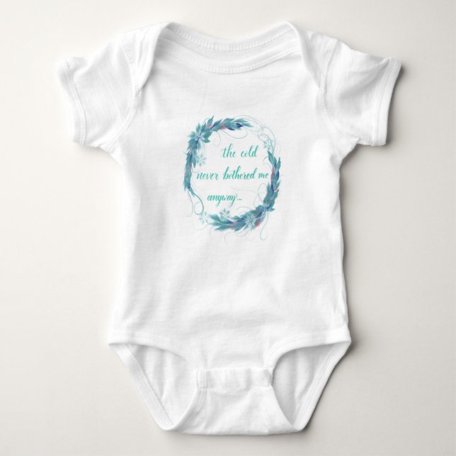 Frozen quote baby jumpsuit (Front)