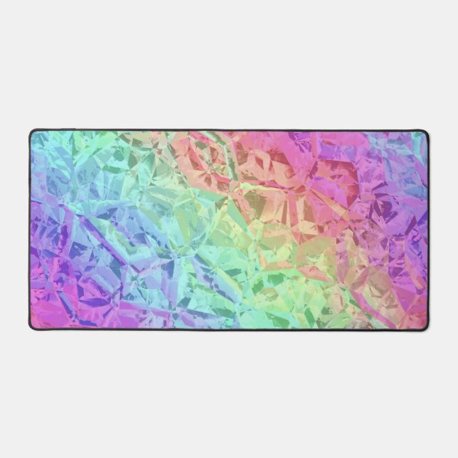 frozen rainbow crystal : desk mat (Front)