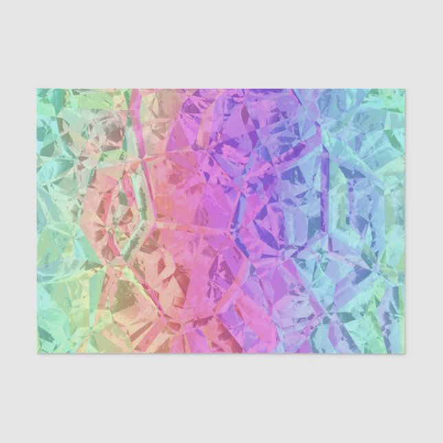 frozen rainbow crystal : tissue paper (Front)
