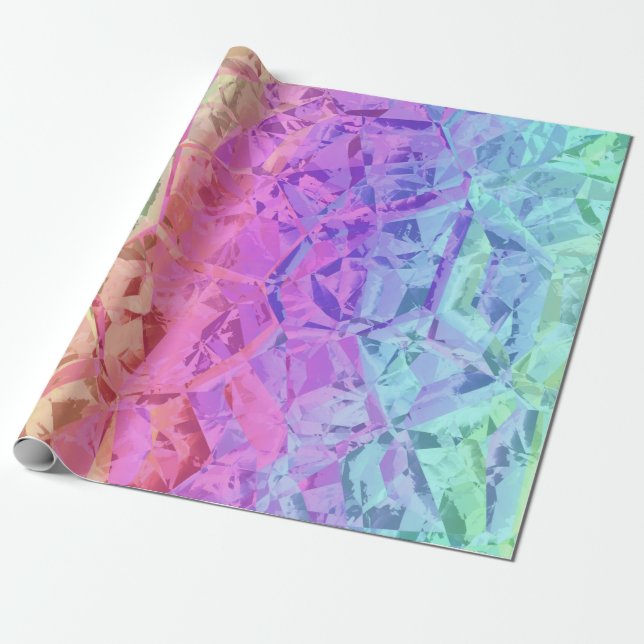 frozen rainbow crystal : wrapping paper (Unrolled)