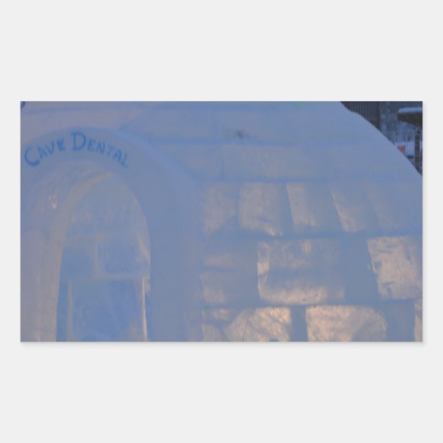 Frozen  rectangular sticker (Front)