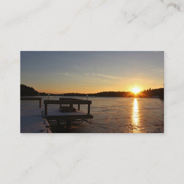 Frozen Reflection Business Card (Front)