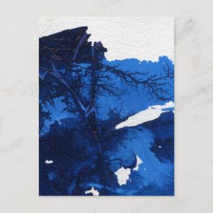 "Frozen Ridge #1" Abstract Design Postcard
