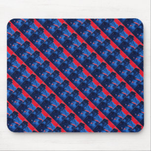 "Frozen Ridge 1"  Tiled Abstract Design Mousepad