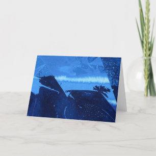 "Frozen Ridge #2" Abstract Design Greeting Card