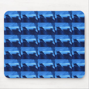 "Frozen Ridge 2"  Tiled Abstract Design Mousepad