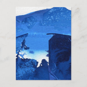 "Frozen Ridge #3" Abstract Design Postcard