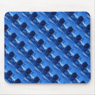 "Frozen Ridge 3" Tiled Abstract Design Mousepad