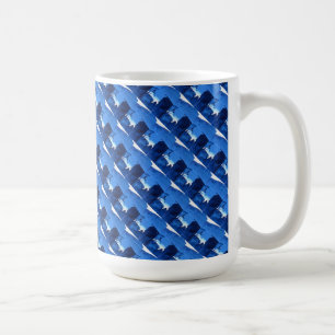 "Frozen Ridge #3 Tiled" Abstract Design Mug
