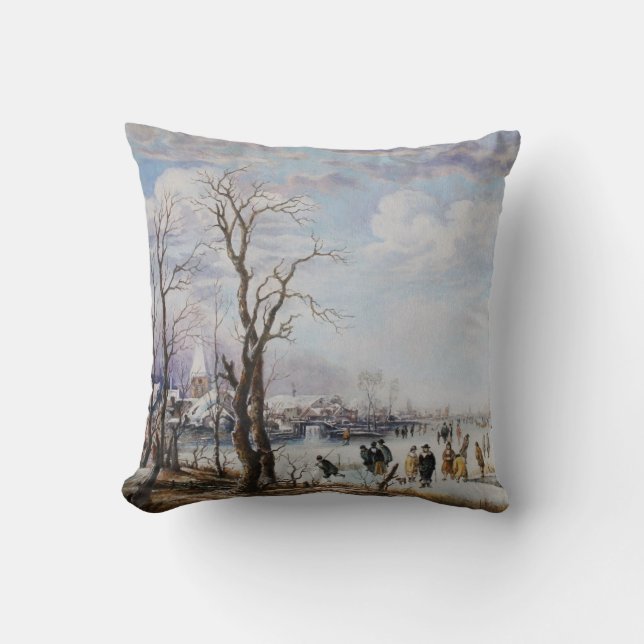 Frozen river American MoJo Pillow (Front)