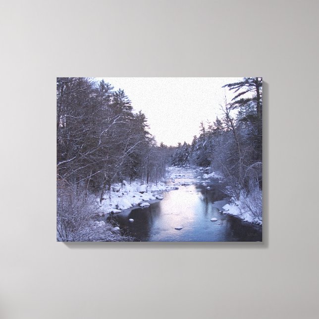 Frozen River of Snow Canvas Print (Front)