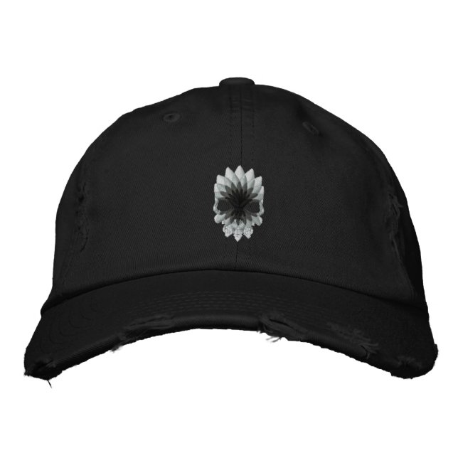 Frozen Skull Embroidered Hat (Front)