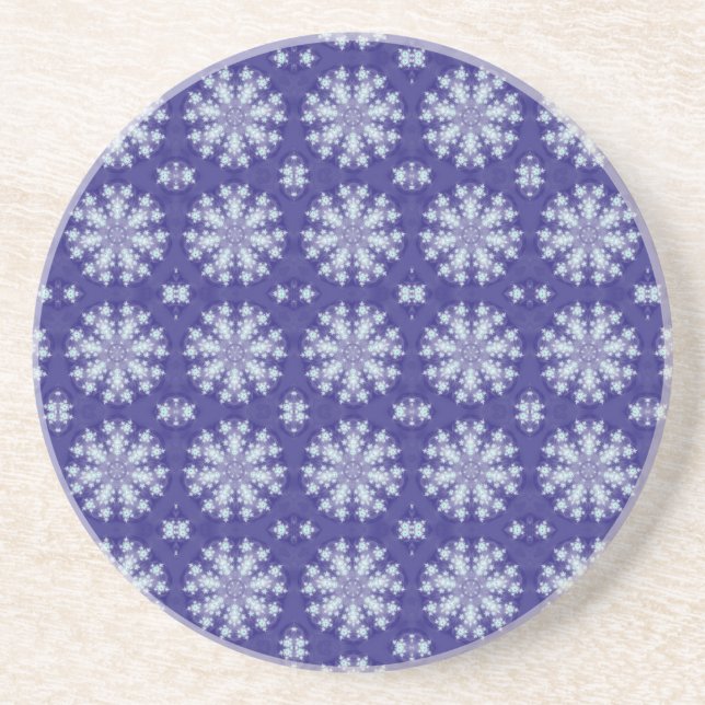 Frozen Snow Flakes Coaster (Front)