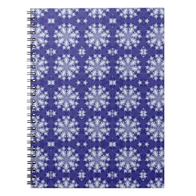 Frozen Snow Flakes Notebook (Front)