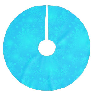 Frozen Snowflakes Brushed Polyester Tree Skirt
