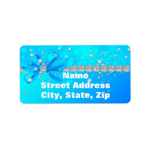 Frozen Snowflakes Label